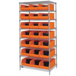 Bin Shelving Unit w/Bins