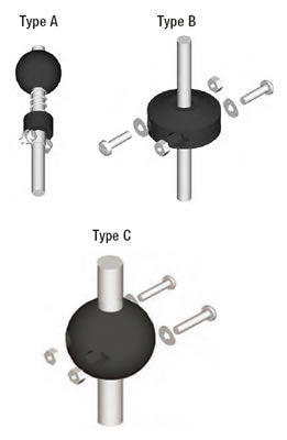 ball stops for power reel