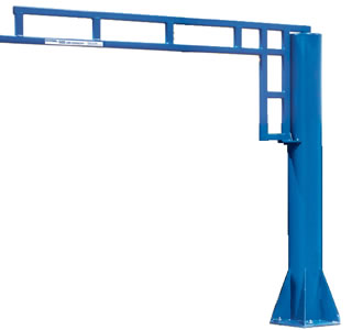 free standing work station jib cranes