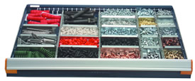 drawer with partitions