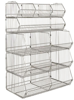 modular wire stacking baskets