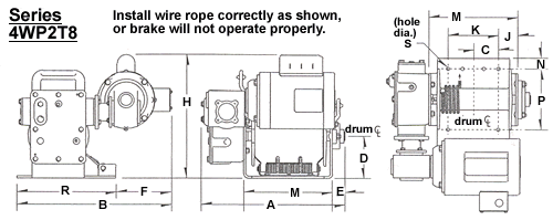 worm gear dimensions