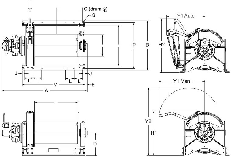 air winch drum