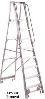 aluminum material handling ladders