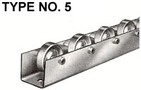 type 5 conveyor rail wheels