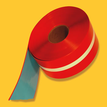 luminescent tape red