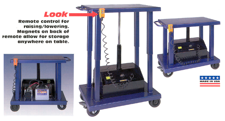 powered lift tables
