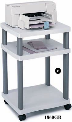 Safco Scoot Underdesk Printer Stand - printer stand - 1855BL