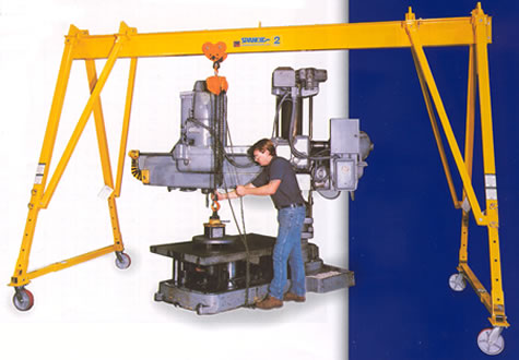 T Series Gantry Cranes offer three-way adjustability for span, height and tread.