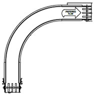 plastic belt curve conveyor